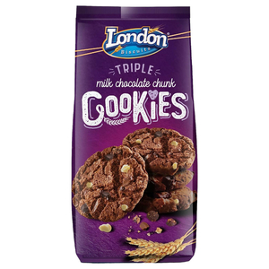 London Biscuits Triple Milk Chocolate Chunk Cookies 160G