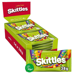 Skittles Candy Crazy Sours 38G X14