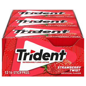 Trident Chewing Gum Strawberry 8G X 12