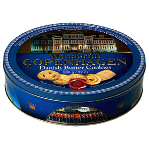 Wonderful Copenhagen Danish Butter Cookies 908G