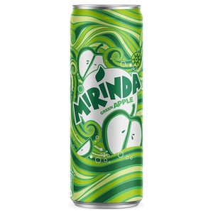 Mirinda Carbonated Drink Green Apple Can 330Ml