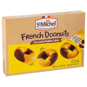St Michel French Doonuts Chocolate Marble Cakes 180G