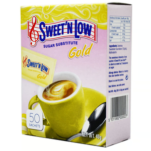 Sweet'n Low Sugar Substitute Gold 50 Sachets 40G