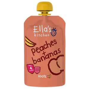 Ella's Kitchen Peaches + Bananas Baby Puree 120G