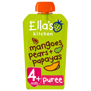 Ella's Kitchen Mangoes Pears + Papayas Baby Puree 120G