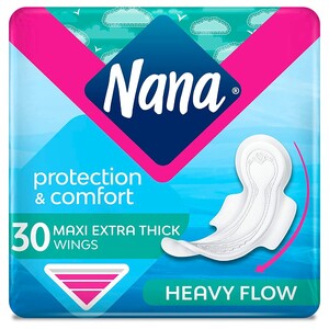 Nana Protection & Comfort Sanitary Pads Maxi Thick Long With Wings 30 Pads