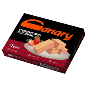 Canary Strawberry Cream Filled Wafers 65G
