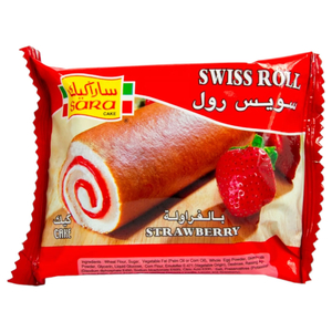 Sara Swiss Roll Strawberry 75G