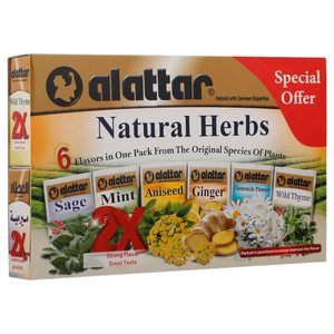 Al Attar 6 Natural Herbs Tea In One Pack 24 Bags