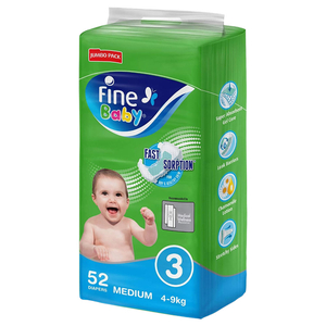 Fine Baby Diaper Medium 52 Pieces