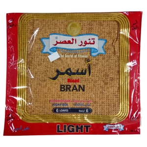 Tannour El Asser Markouk Bread Bran Brown 6 Loaves