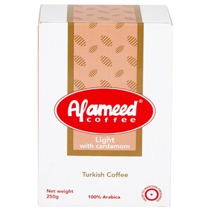 Alameed Turkish Coffee Light With Cardamom 250G