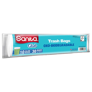 Sanita Club Trash Bags 10 Gallons Medium 30 Bags