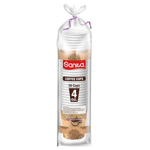 Sanita Coffee Cups 4Oz 50 Cups