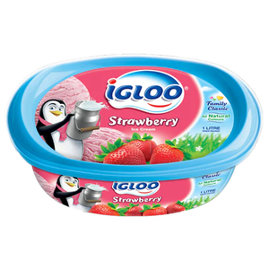 Igloo Strawberry Ice Cream Tub 1L