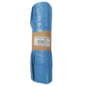 Super Value Trash Bags With Tie Large Blue 15 Pieces