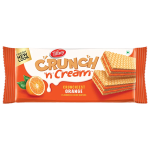 Tiffany Crunch N' Cream Orange Wafer 76G