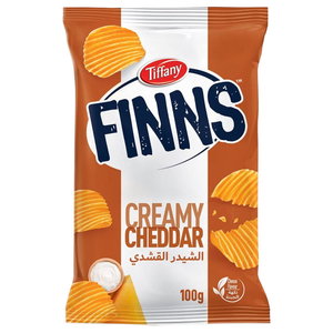Tiffany Finns Chips Creamy Cheddar Cheese 100G