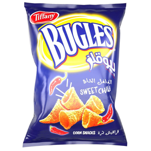 Tiffany Bugles Sweet Chili Corn Snacks 75G
