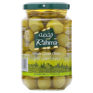 Rahma Whole Green Olives 354G