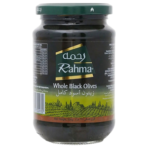 Rahma Whole Black Olives 354G