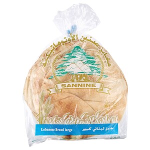 Sannine Arabic Bread Large White 5 Pieces