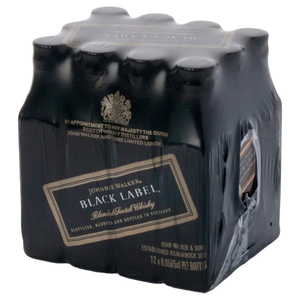 Johnnie Walker Black Label Blended Scotch Whiskey 12 Years 5Cl X12