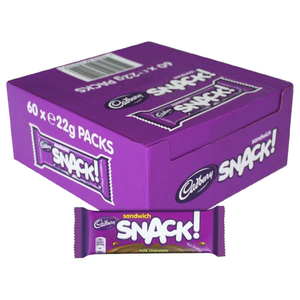 Cadbury Snack Sandwich Milk Chocolate 22G X60