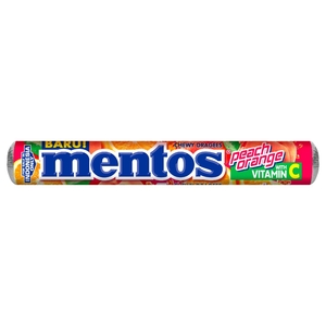 Mentos Chewy Peach Orange 14 Roll