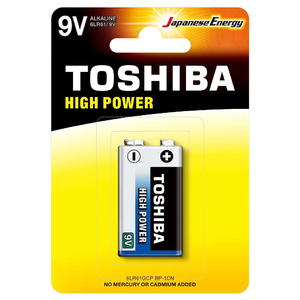 Toshiba Blue High Power 9V Alkaline