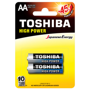 Toshiba Blue High Power Aa Alkaline Lr6