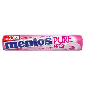 Mentos Gum Rolls Bubble Fresh 9 Pieces 15.75G