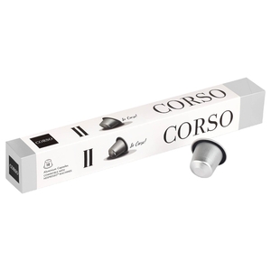 Corso Capsule Nespresso Compatible Silver No Ii Sleeve 10 Pieces