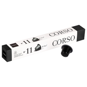 Corso Capsule Nespresso Compatible Black No 11 Sleeve 10 Pieces