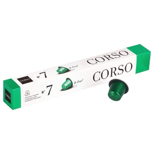 Corso Capsule Nespresso Compatible Green No 7 Sleeve 10 Pieces