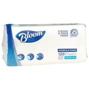 Bloom Interfold White 120Sheets