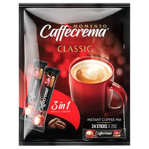 Momento Caffecrema Instant Coffee 3In1 20G X24