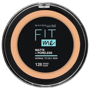 Maybelline Fit Me Matte + Poreless Powder Color : 128 Warm Nude