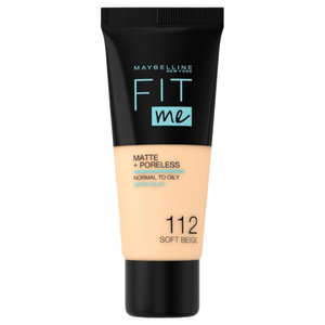 Maybelline New York Fit Me Matte + Poreless Liquid Foundation Color : 112