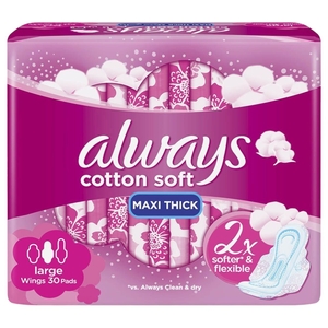 Always Cotton Soft Maxi Thick 30 Pads