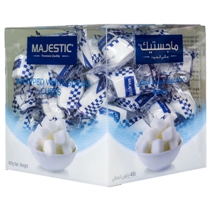 Majestic Wrapped White Sugar Cubes 400G