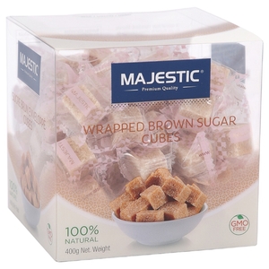 Majestic Wrapped Brown Sugar Cubes 400G