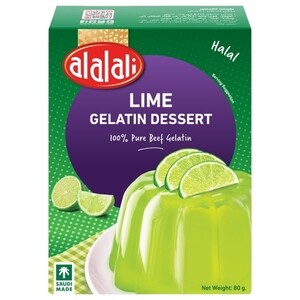 Alalali Gelatin Dessert Lime Flavor 85 G