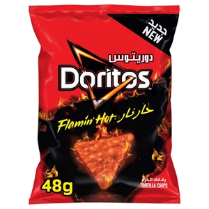 Doritos Flamin Hot Tortilla Chips 48G