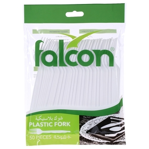 Falcon Disposable Plastic Forks 50 Pieces