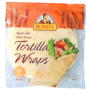 Bonita Wheat Tortilla Wraps 650G