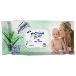 Freshmaker Baby Wet Wipes Aloe Vera Extract 72 Pieces