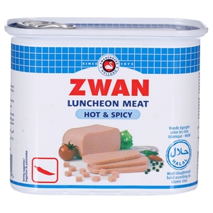Zwan Luncheon Meat Hot And Spicy 340G