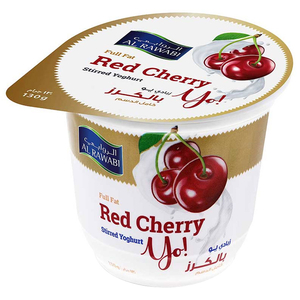 Al Rawabi Yogurt Cherry Full Fat 130G