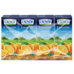 Lacnor Juice Orange 180Ml X8